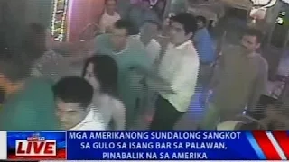 Mga amerikanong sundalong sangkot sa gulo sa isang bar sa Palawan, pinabalik na sa Amerika