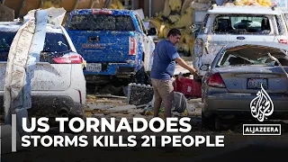 Death toll rises to 21 after storms sweep across several US states