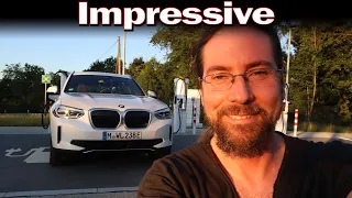 BMW iX3 - Full range test at 130 km/h