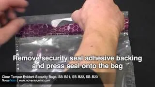 Clear Tamper Evident Security Bags