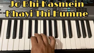 Jo Bhi Kasmein Khayi Thi Humne|| Raaz|| Piano Cover