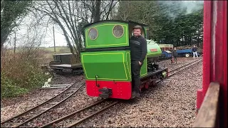 Perrygrove Railway- Anne, Spirt Of Adventure and Mr Hallworth on the 14/02/24