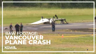 Raw video: Small plane crash at Pearson Field in Vancouver