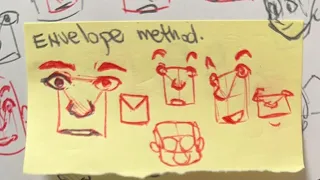 The envelope method. Drawing faces