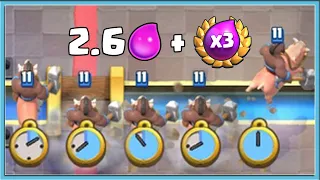 😍 КЧАУ! ХОГ 2.6 - ИМБА НА ТРОЙНОМ ЭЛИКСИРЕ / Clash Royale