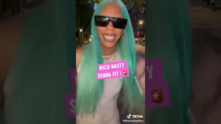 #riconasty show off her $500k fit !