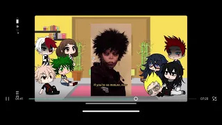 Bnha/mha react to Dabi (slight hotwings at the end) pro hero’s and 1-A students