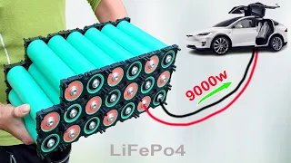 I DIY 72V 22Ah Battery Pack for 9000W Electric car