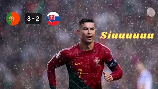 Portugal vs Slovakia 3-2 Highlights & All Goals 2023 & Ronaldo Goals 🔥