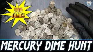 Coin Hunting 500 Silver Mercury Dimes!