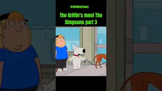 The Best 😍 "Family Guy" Moments of the Griffin's meets The Simpsons 🤯 #Shorts