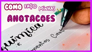 COMO FAZER ANOTAÇÕES *fácil e eficiente* #shorts