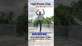 High Knees Clap for Weight Loss Cardio Workout