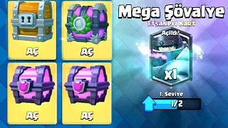 MEGA ŞÖVALYE SANDIKLARINI AÇIYORUM !!! Clash Royale