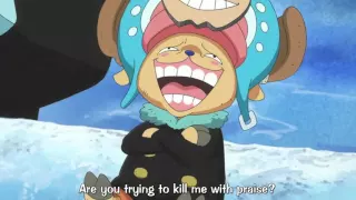 Nico Robin isn't a fan of "Franky as Chopper" (ONE PIECE Episode 591)