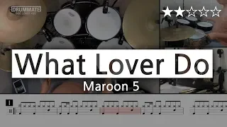 019 | What Lovers Do - Maroon 5  (★★☆☆☆) | Pop Drum Cover Score Sheet Lessons Tutorial  DRUMMATE