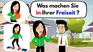 Deutsch lernen mit Dialogen | Was machen Sie in Ihrer Freizeit ?