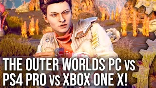 The Outer Worlds: Xbox One X/PS4 Pro vs PC +  Best Settings Analysis!