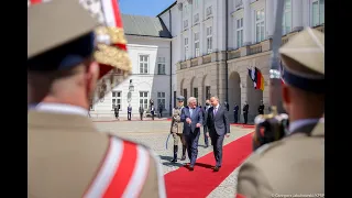 Oficjalne powitanie Prezydenta RFN w Warszawie