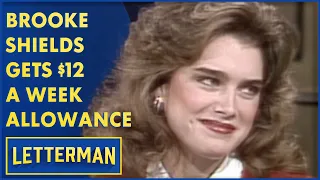 Brooke Shields Gets $12 A Week Allowance | Letterman