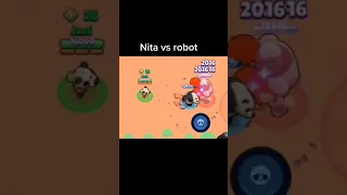 NITA VS robot 1000000 IQ Brawl Stars Funny Moments & Fails & Wins ep.151 #Shorts