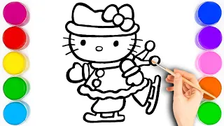 Hello Kitty Toy Drawing,Painting Easy and Cute drawing easy with colours