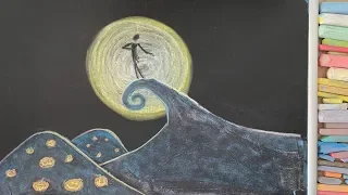 Nightmare Before Christmas ♫ Chalk Art Lullaby for Babies (Sally's Song)