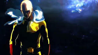 Saitama walking away from boros