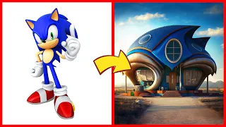 SONIC the Hedgehog ALL CHARACTERS as HOUSE 2024