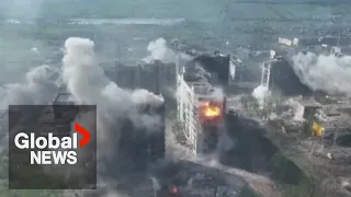 Battle of Bakhmut: Russian artillery carves up Ukrainian city known as the "meat grinder"