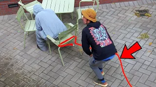 Chair Pulling Rope Prank