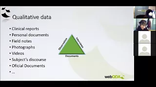 Webinar Qualitative Data Analysis with the support of webQDA