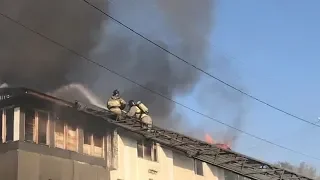 Пожар в коттедже на Московском тракте