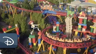 Birds-Eye View of Slinky Dog Dash | Toy Story Land