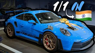 Delivery of India's only Shark Blue GT3RS!