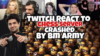 Twitch Streamers React to Chess Server Crashed by @SamayRainaOfficial 's  BM Army