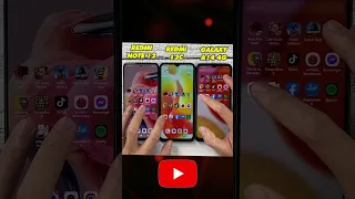 Sam sung Galaxy A14 vs Xiaomi Redmi Note 12 vs Redmi 12C Youtube app Speed Test #shorts