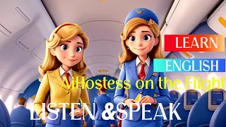 Improve Your English | Air Hostess on the Flight  |English Listening Skills - Speaking Skills