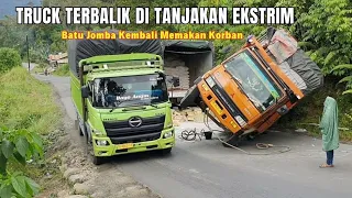 Insiden Truk Terbalik Di Tanjakan Batu Jomba