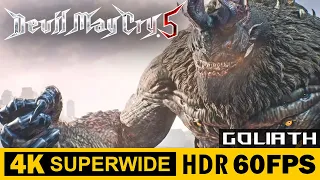 Goliath - Boss Fight | Devil May Cry 5 | Walkthrough, Gameplay, No Commentary, 4K, HDR, 60 FPS