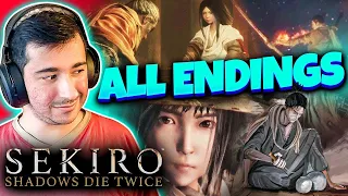 Sekiro Shadows Die Twice - All Endings (Bad, basic, Good, Best) All 4 ENDINGS