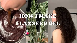 DIY Flaxseed Gel Recipe! How I maintain my curls through the week.