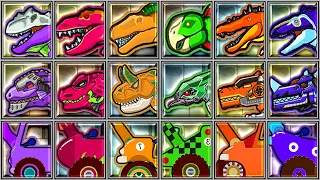 Jurassic City Rampage + Dinosaur Digger + Dino Robot Corps - Giganoto/T-Rex/Carnotau/Spinos/Yutyrann