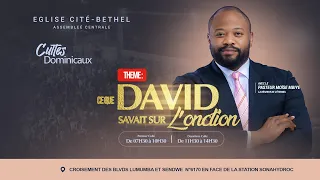 CE QUE DAVID SAVAIT SUR L'ONCTION | DIM 14 MAI 2023| AVEC LE PASTEUR MOISE MBIYE