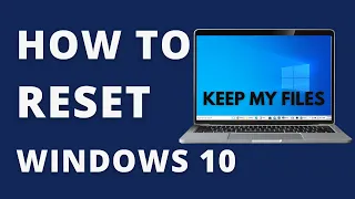 How to Reset Windows 10 without Losing Data | Windows 10 Reset to Factory Settings | #Shorts
