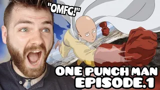 THE HERO FOR FUN?!!?! | ONE PUNCH MAN | Episode 1 | New Anime Fan | REACTION!