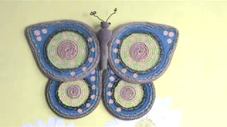 Плетение из сосновых иголок Ручная работа Плетеная Бабочка из хвои Экологически чистый материал