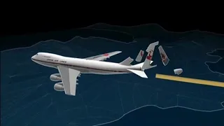 Japan Airlines Flight 123 Crash Animation 4
