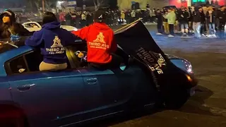 LA sideshow guy jumping cars goes wrong 🚘 February 19 2023 SUNDAYFUNDAY