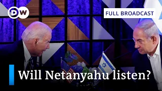 DW News April 4 | US support depends on civilian protection, Biden tells Netanyahu | Full Broadcast